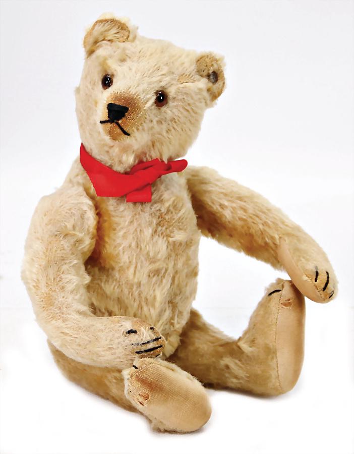 STEIFF bear, pre-war era, 29 cm, with button, long (1 of 1)