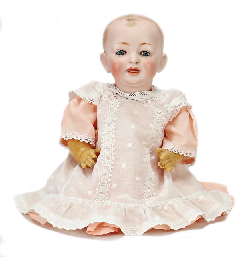 JDK KESTNER bisque porcelain character baby, 34 cm, (1 of 1)