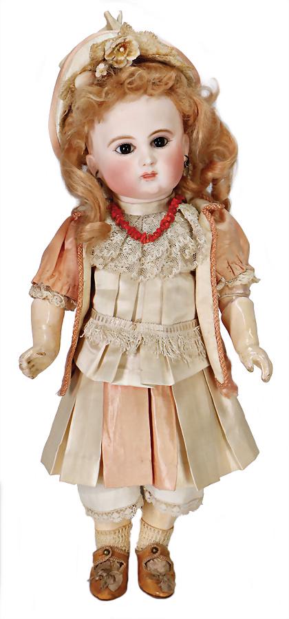 BÈBÈ SCHMITT French Bébé, bisque porcelain socket head, (1 of 4)