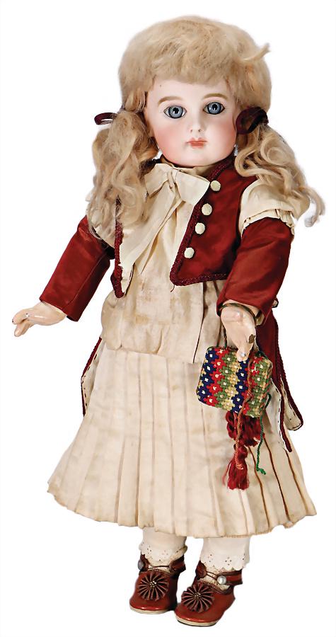 JUMEAU portrait Jumeau, French Bébé, mark in the neck (1 of 4)