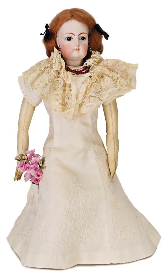 GAULTIER bisque porcelain socket head, on a bisque (1 of 2)