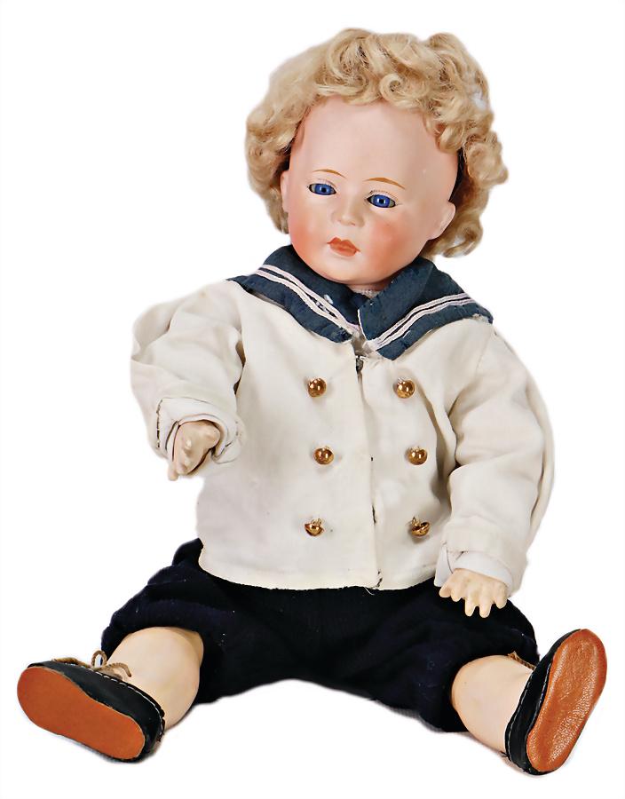 SWAIN & CO. bisque porcelain socket head, character (1 of 1)