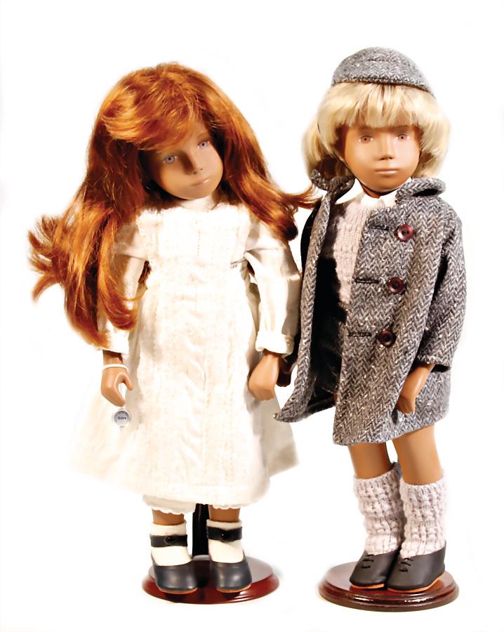 SASCHA 2 Teile Puppen, 1x Junge, 1x Mädchen, jew. 39 (1 of 1)