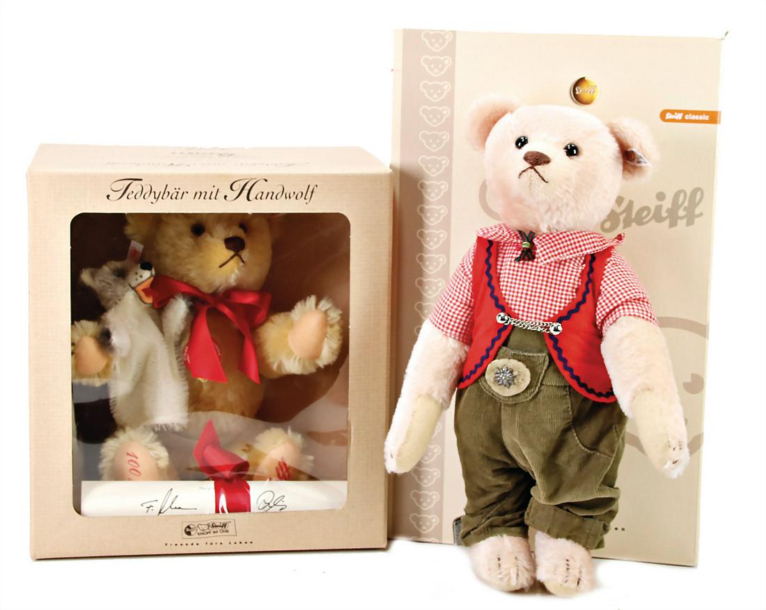 STEIFF Konv. Teddy-Bär mit Handwolf, blond, limitierte (1 of 1)