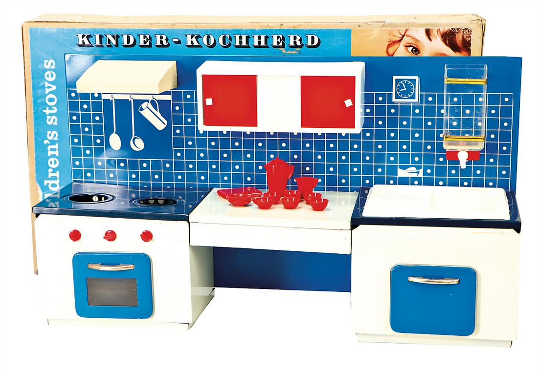 Kinderkochherd, Küchenzeile, im Orig.-Kart., 60er (1 of 1)