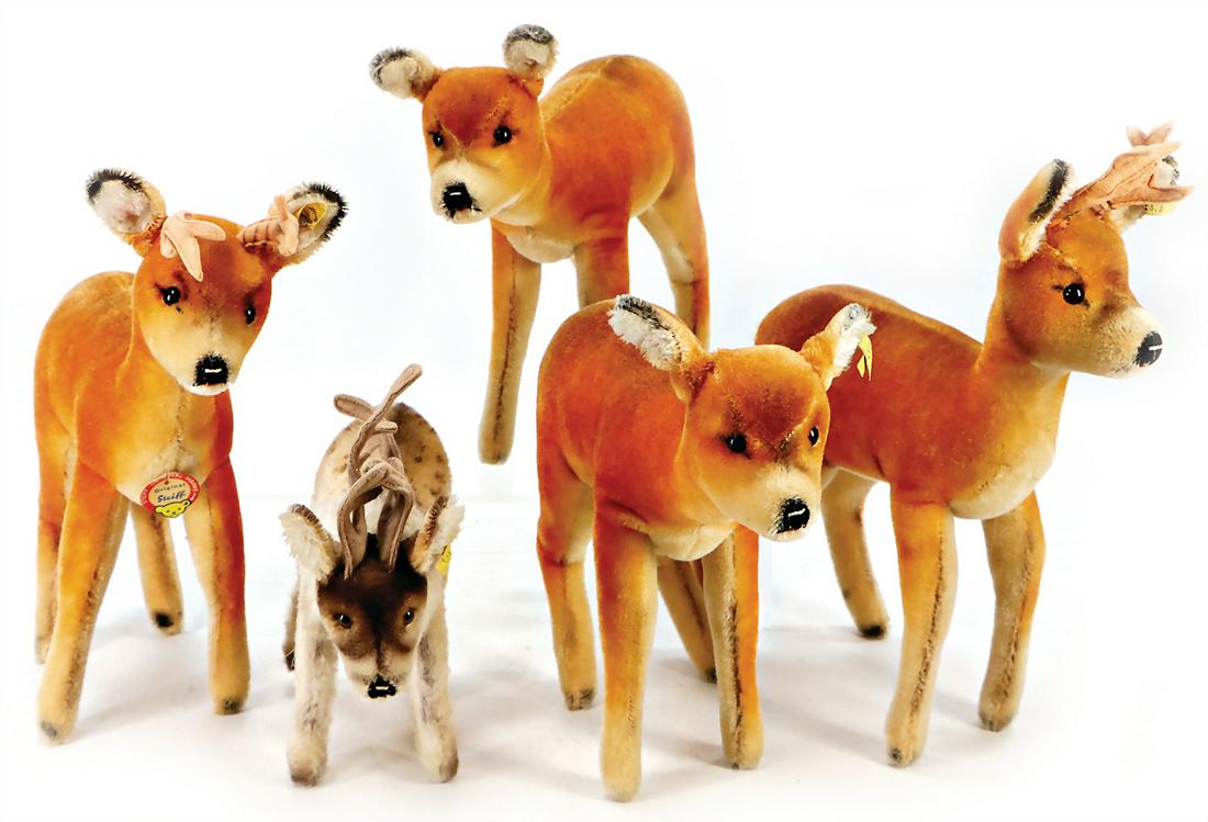 STEIFF Nachkrieg, 3 Teile, Frosch, komplett, Nr. (1 of 1)