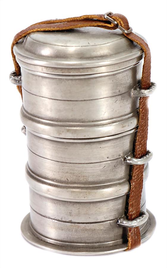 Puppenküchen-Essensträger, 3-tlg., mit Deckel, 6 cm (1 of 1)