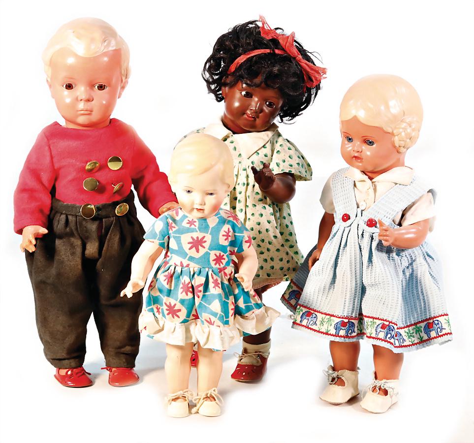 3 Teile, Celluloid, Hans u. Inge, 31 cm, eingesetzte (1 of 1)