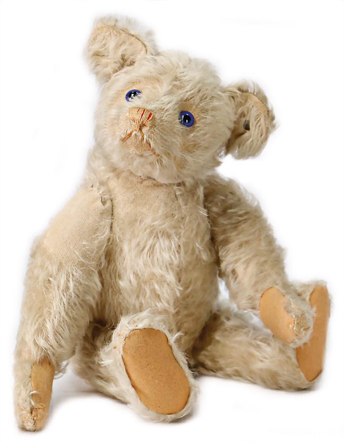 STEIFF Petsy, 1928-30, 38 cm, with button, minimally (1 of 2)