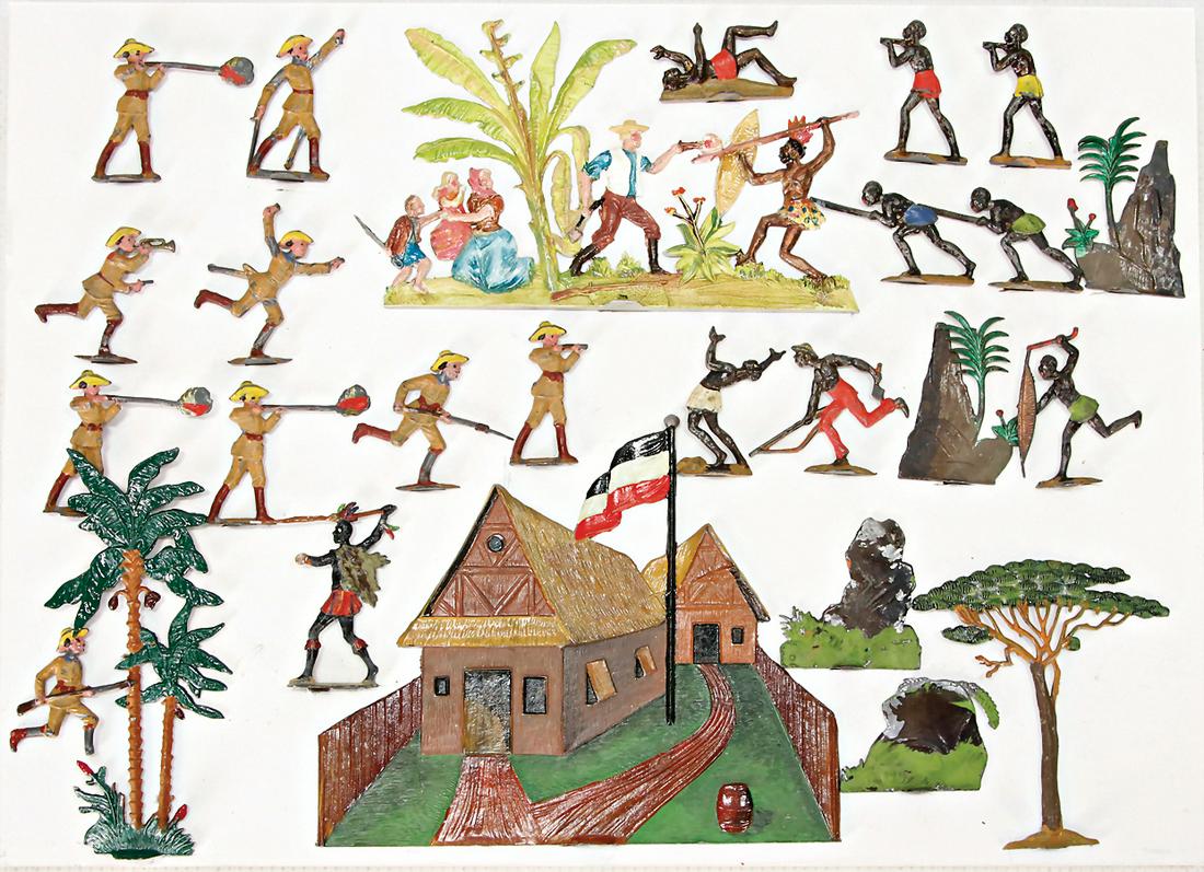 Spenkuch, Herero- attack on German settler, 4 cm, c. (1 of 1)