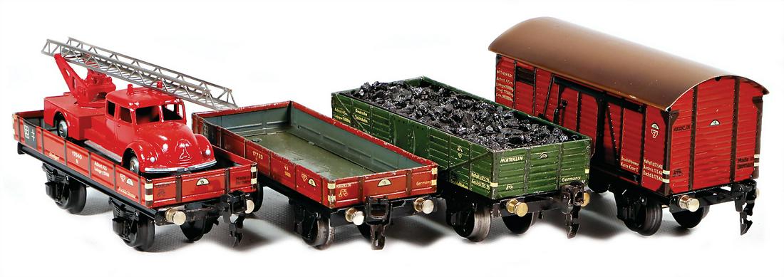 MäRKLIN 4 pieces, track 0, freight waggon, partially (1 of 1)