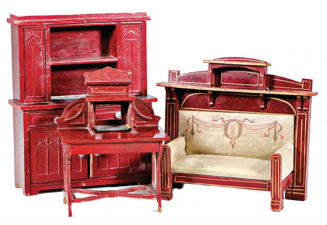 mixed lot of  dollhouse furniture, mostly GOTTSCHALK, (1 of 1)