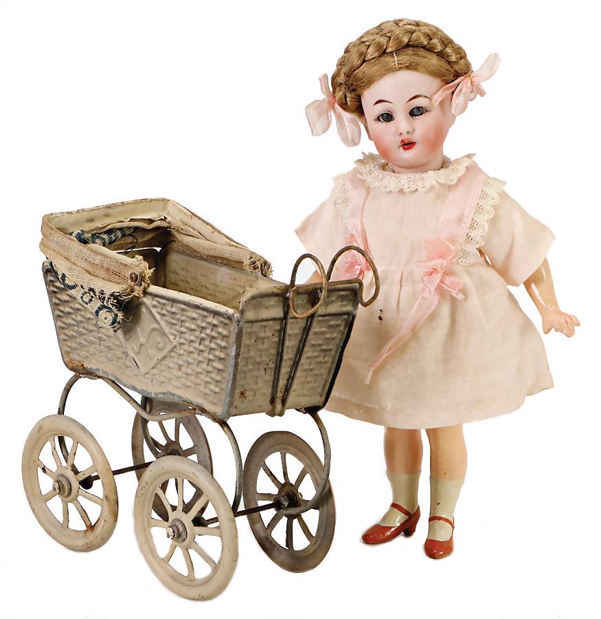 SIMON & HALBIG, small bisque porcelain head doll, (1 of 1)