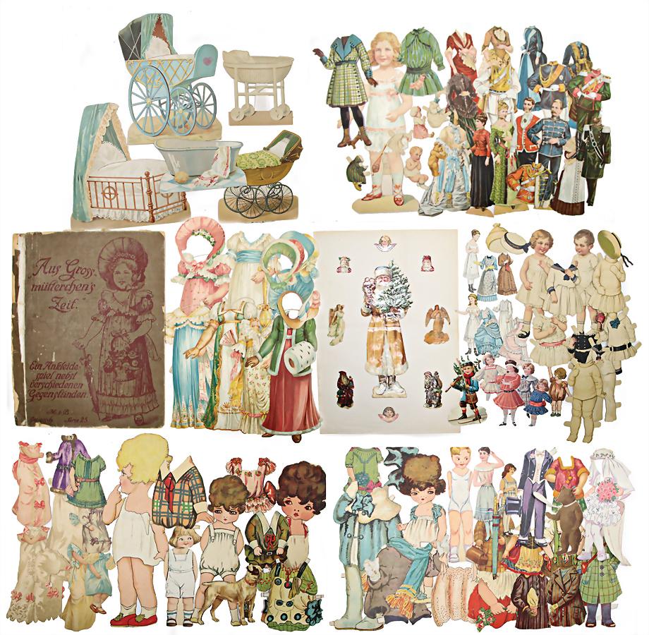 big mixed lot of dress dolls, paper, lithographed,: big mixed lot of dress dolls, paper, lithographed, different programmes, partially unusual, different sizes German Description Gr. Konv. Anziehpuppen, Papier, lithogr., untersch. Programme, teils ausg