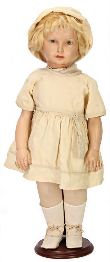 exceptional, German artist doll, '20s, 51 cm, brown (1 of 2)