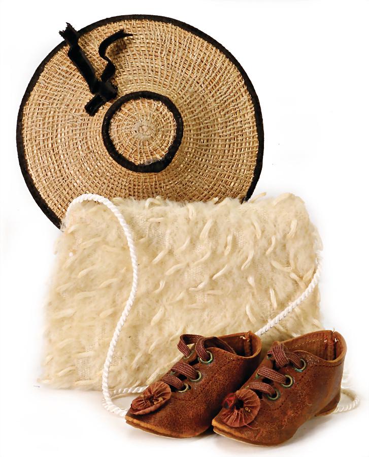 early Asian doll hat, with black velvet insert, inside (1 of 1)