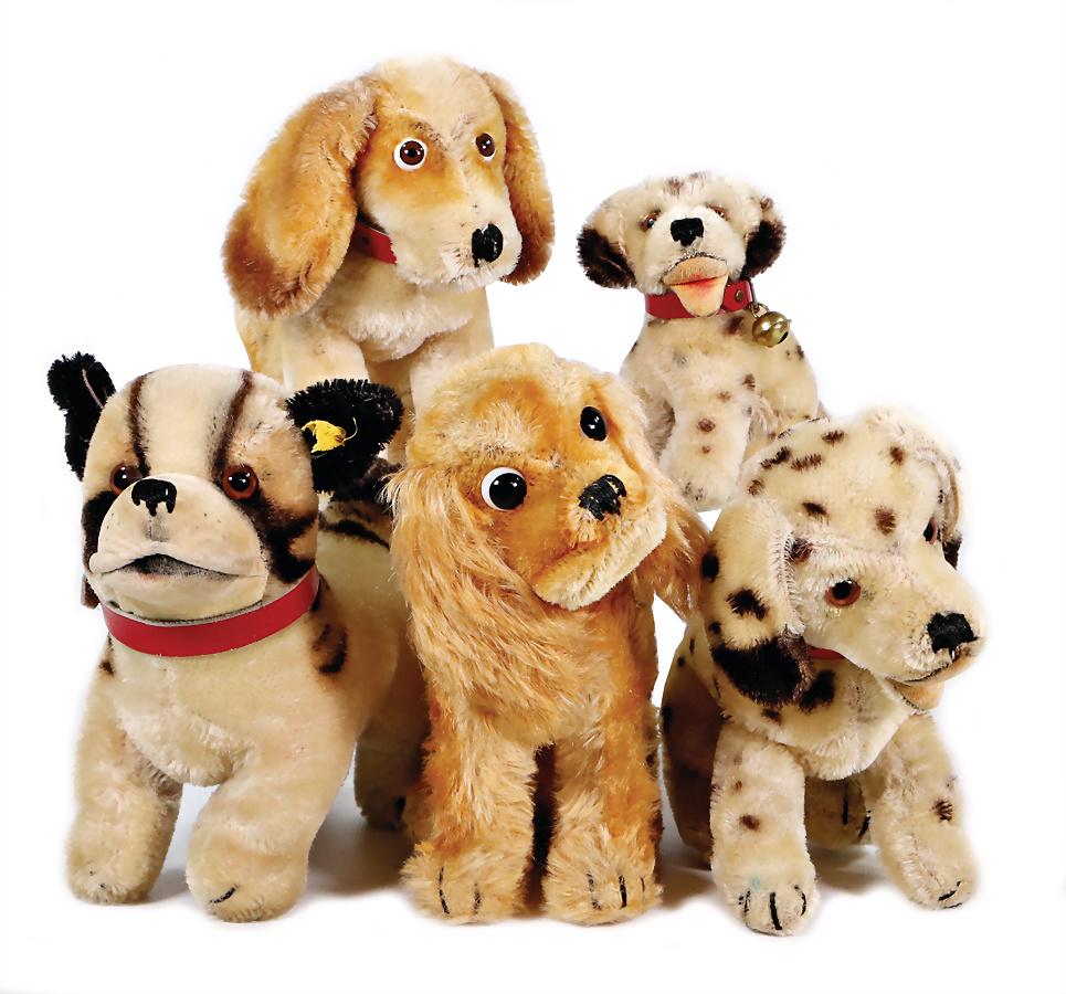 STEIFF Konv. 50er Jahre, Hunde, wie 2 Dalmatiner, mit (1 of 1)