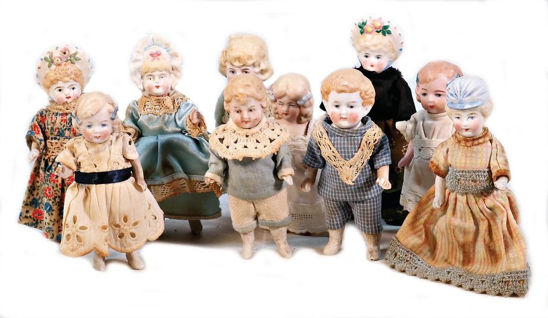 Gr. Konv. Biskuit-Porzellan-Puppen, Alter?, (1 of 1)