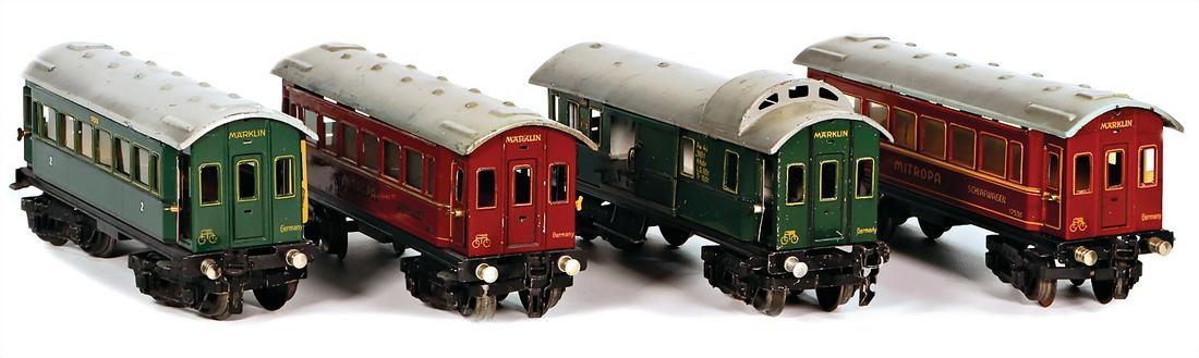 Märklin track 0, 10 pieces, passenger coach, 4-axled, (1 of 1)