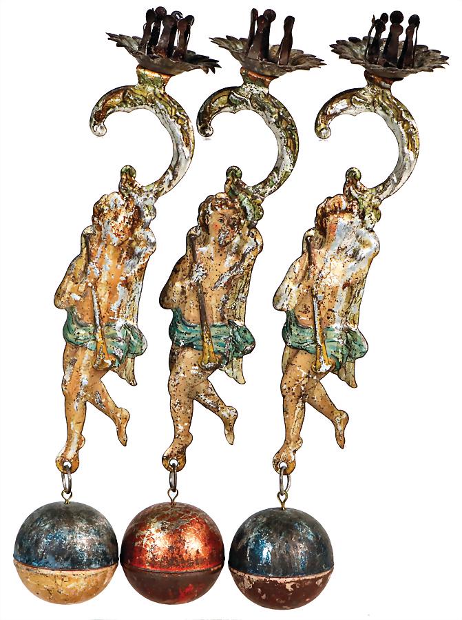 3 pieces, Christmas tree decoration, candle holder, c. (1 of 1)