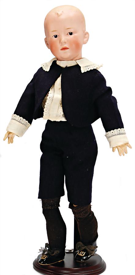 HEUBACH boy, full head, marked Germany 7, 48 cm, socket (1 of 3)