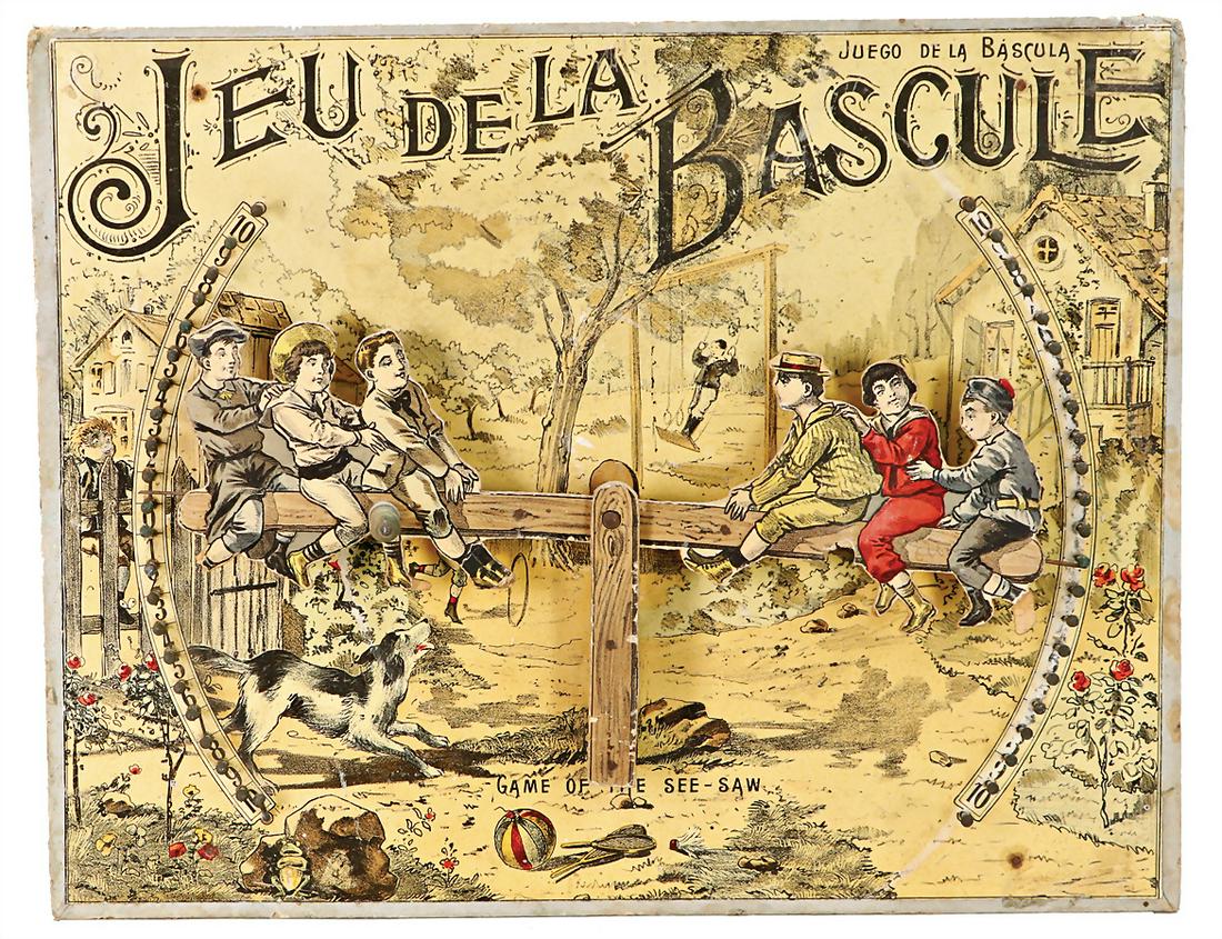 game, Jeu de la Bascule, Game of the see-saw, 29.5 x 28.5 cm German Description Spiel, Jeu de la: game, Jeu de la Bascule, Game of the see-saw, 29.5 x 28.5 cm German Description Spiel, Jeu de la Bascule, Game of the see-saw, 29,5 x 28,5 cm