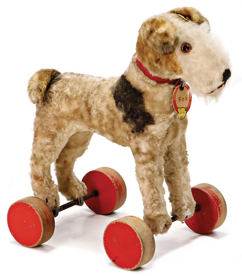 Steiff dog on wheels sales