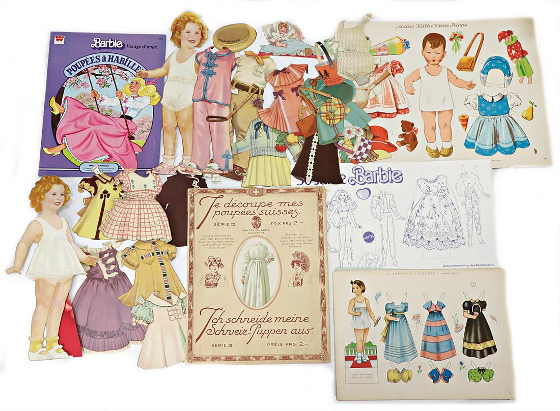 mixed lot of dress dolls, different periods   German Description  Konv. Anziehpuppen, untersch. Zeit (1 of 1)