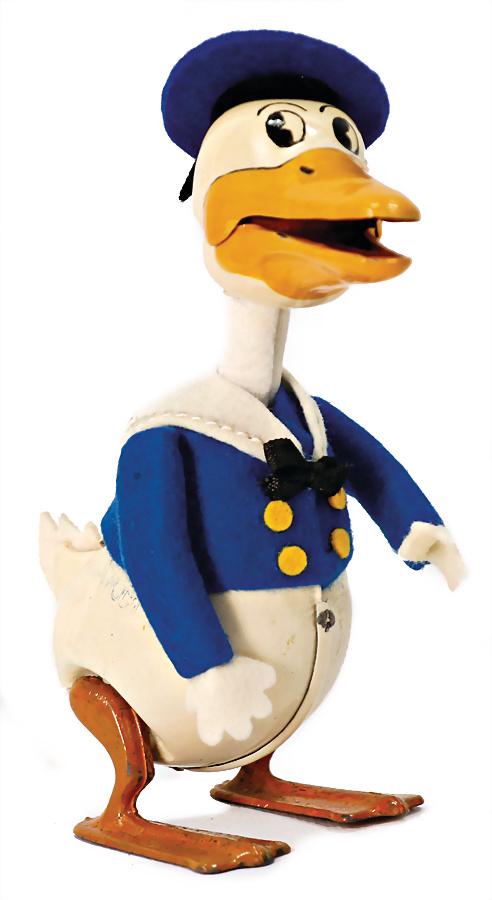 SCHUCO dancer, Donald, pre-war era, restored, restored felt clothes, was colorwise retouched (1 of 1)