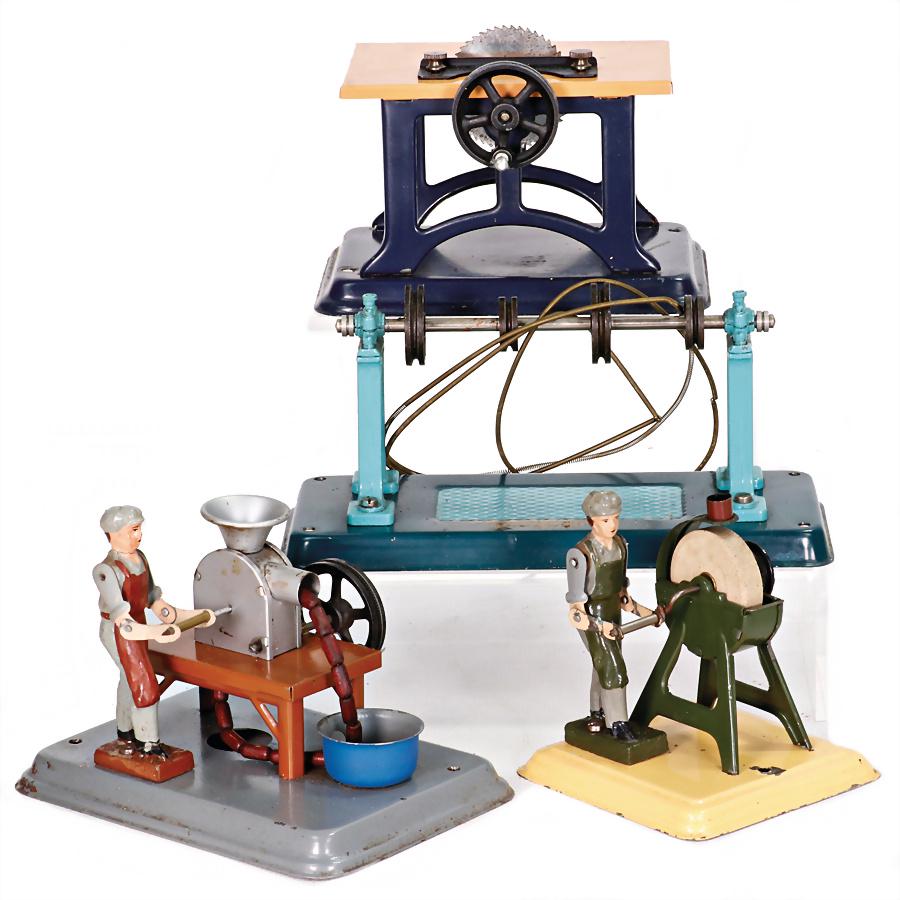 FLEISCHMANN and others, transmission, butcher with meat cutter, grinder with worker, sheet metal, (1 of 1)