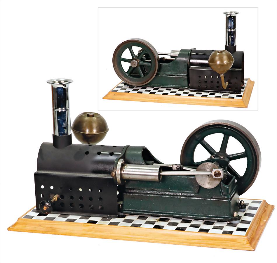 hot air motor, lying, probably self-build, function wasn't checked, caused of old age a bit worn,: hot air motor, lying, probably self-build, function wasn't checked, caused of old age a bit worn, wood surface area, 20 x 48cm, height: 26 cm, please note the shipping costs German Description Hei