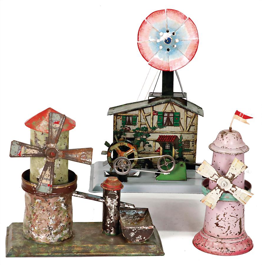 FALK, HAMOLA mixed lot of windmills, water mills, sheet metal, used condition, was partially (1 of 1)