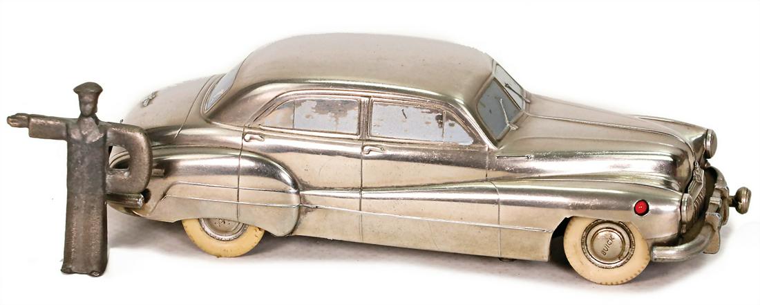 PREMETER Buick 405, metal, chromium-plated, 13.5 cm, clock mechanism is intact, good condition, (1 of 1)