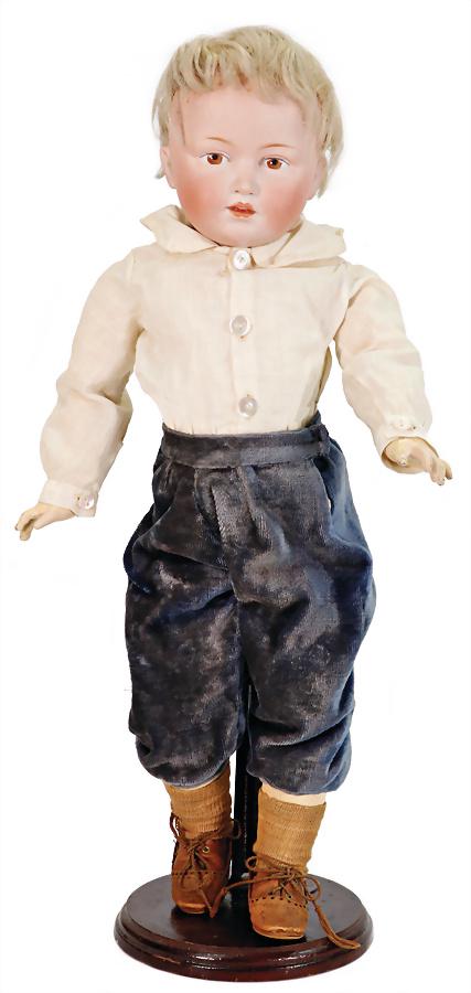 KESTNER unusual German character doll, bisque porcelain socket head, mark in the neck 179, brown (1 of 4)