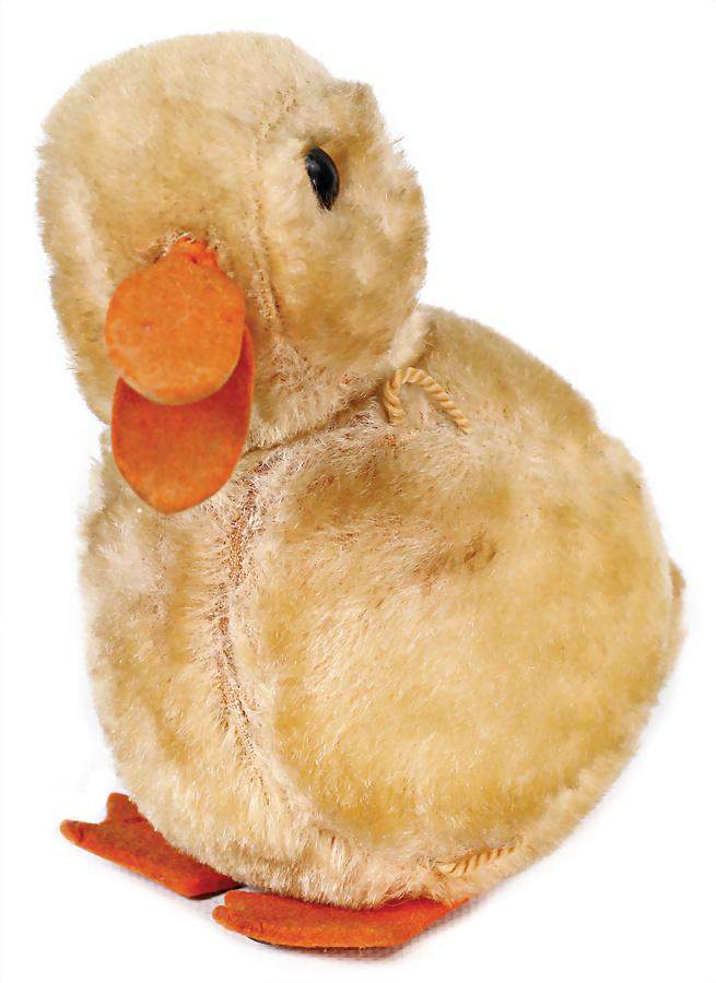 STEIFF original duck, produced 1932-42, , with small thread left and  right for hanging up, with (1 of 5)