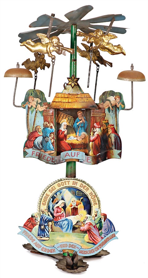 angels bells, 31 cm, sheet metal, lithographed German Description Engelsgeläut, 31 cm,: angels bells, 31 cm, sheet metal, lithographed German Description Engelsgeläut, 31 cm, Blech, lithogr.