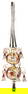 exceptional tree topper, leonic wires, 12 bells, 50 cm, exceptional size   German Description