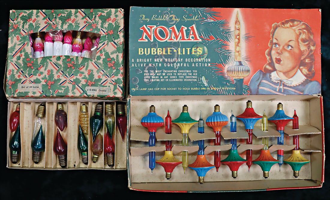 NOMA Bubble Lites, bulbs for strings of lights, with liquid, in original box, 11 pieces, bulbs, (1 of 1)