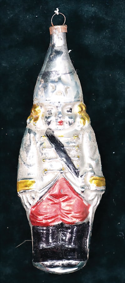 Christmas tree decoration, mirror glass, soldier boy, 12 cm   German Description  Christbaumschmuck, (1 of 1)