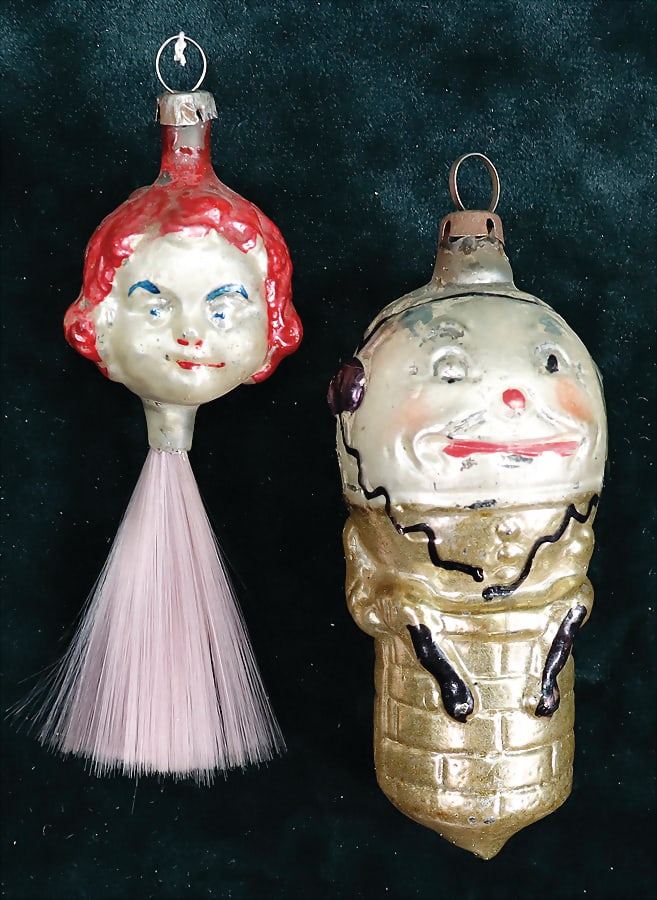 Christmas tree decoration, child head with glass tail, head with a diameter of: 3 cm, caricature: Christmas tree decoration, child head with glass tail, head with a diameter of: 3 cm, caricature figure, 9 cm German Description Christbaumschmuck, Kinderkopf mit Glasschweif, Kopf D: 3 cm, Karikaturf