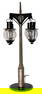 BING street lamp with 4 balloons, restored, height: 38 cm German Description BING Straß