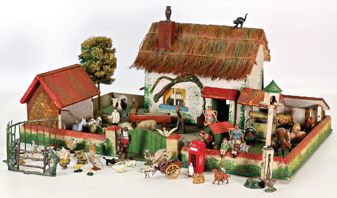 farm with residential building, manufacturing work, probably '30s, surface area 34 x 46 cm, with (1 of 1)