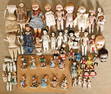 big mixed lot of dollhouse dolls, bisque-porcelain, small bath dolls, individual parts, please have
