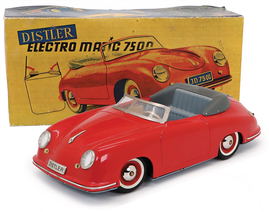 DISTLER Porsche (356), sheet metal, 25 cm, replica, good condition, the item is located in (1 of 1)