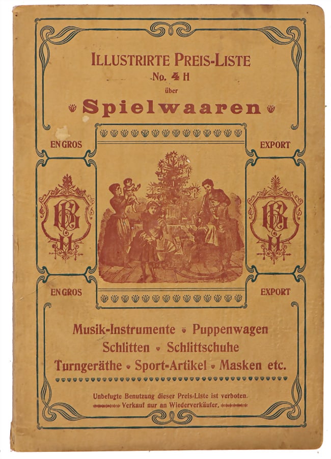dealer catalog, toy, Oct 29, 1902, Christmas tree decoration, Christmas tree stand, partially with (1 of 2)