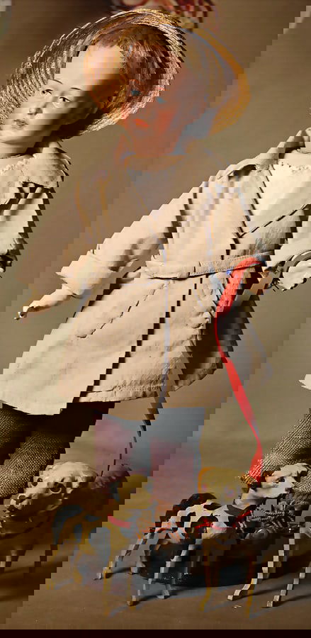 SIMON & HALBIG beautiful rare German character head doll, SIMON & HALBIG 150 bisque (1 of 4)