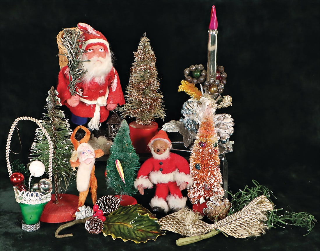 mixed lot Peter figure, Santa Claus, Mecki, 8.5 cm, 1 Santa Claus, mass, 13 cm, small items   German (1 of 1)