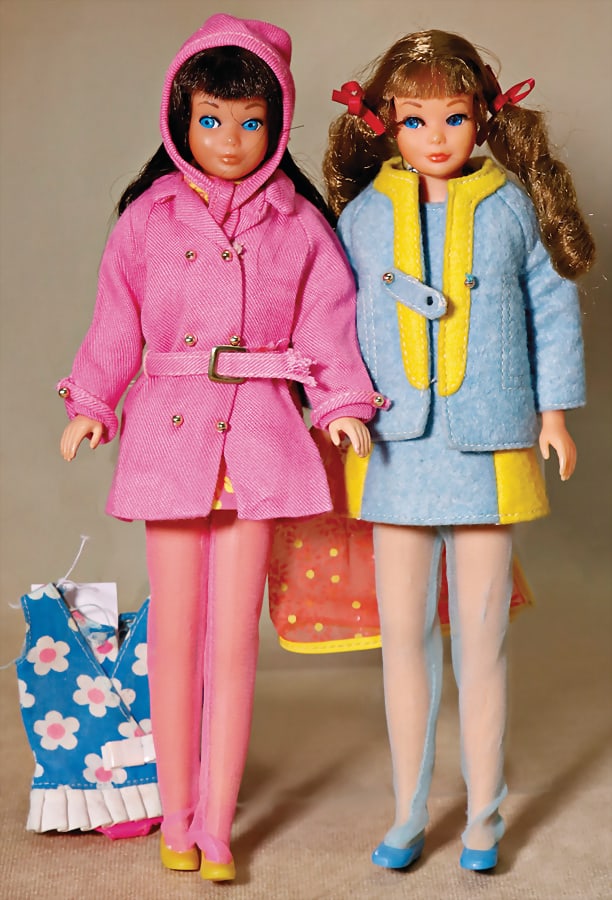 MATTEL Barbie, 2 pieces, 1x Skipper, 1x German Skipper, with outfit, very good condition   German (1 of 1)