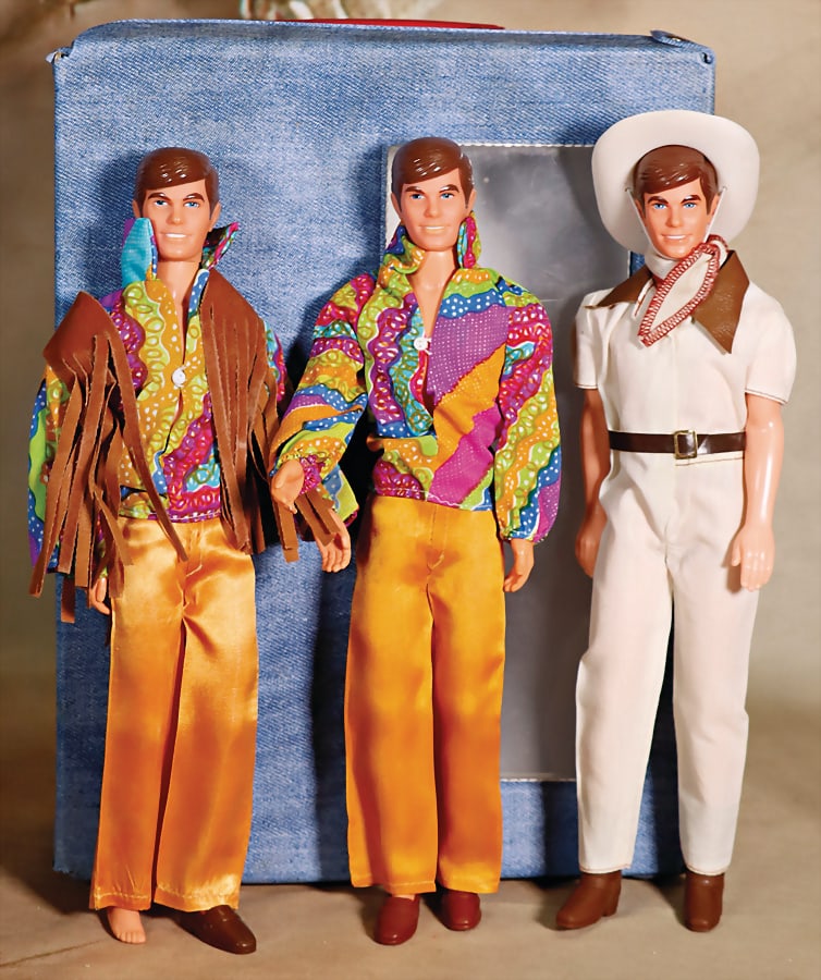 MATTEL Barbie case, 2x Funtime Ken with live action body, good condition, in case, without imprint (1 of 1)