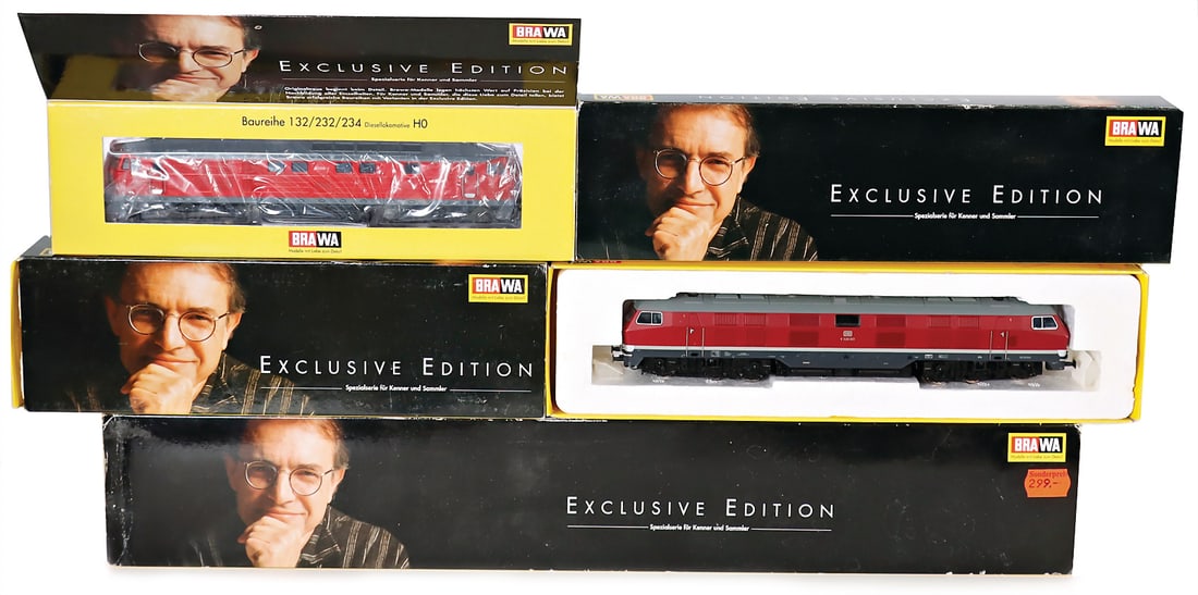 BRAVA mixed lot with 4 pieces, H0, 0770, electric-locomotive, 232, digital-diesel-locomotive, 304, (1 of 1)